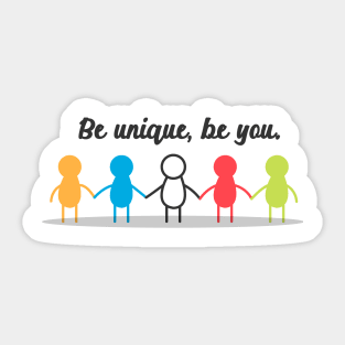 'Be Unique, Be You' Autism Awareness Shirt Sticker